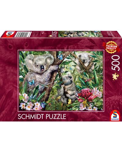 Παζλ Schmidt 500 κομμάτια - Χαριτωμένη οικογένεια κοάλα - 1